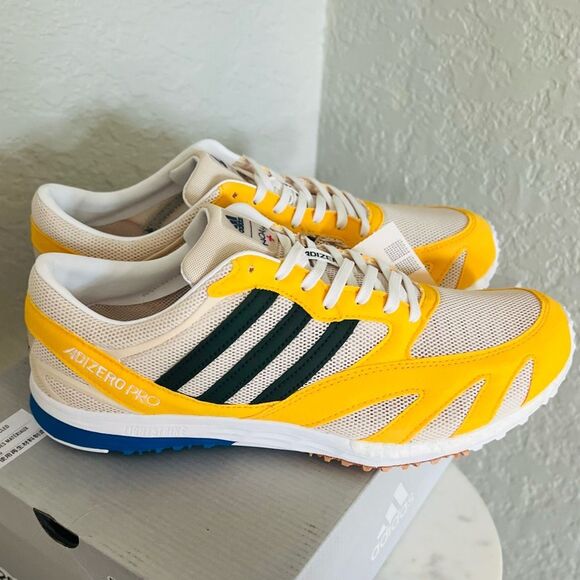 ADIDAS Y-3 Lab Race Noah Men's Running Shoe Sneaker, Yellow/Green Size 9, NWT - Picture 13 of 16